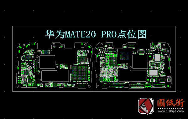 华为Mate20Pro手机点位图PCB