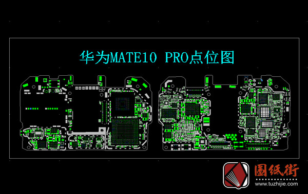 华为Mate10pro手机PCB点位图