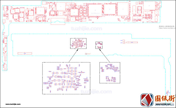 IPAD5 AIR 820-3508-A平板电路原理图纸 主板元件位号图