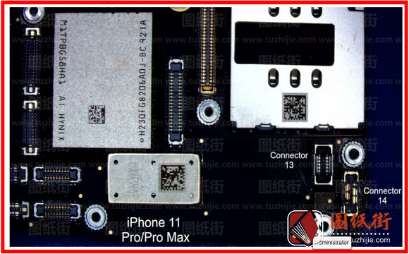 iPhone11 Pro/Pro Max 接口座子对地阻值图