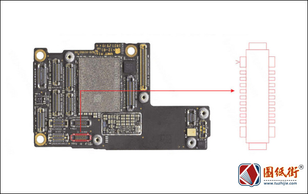 手机维修资料下载-iPhone11Pro前置摄像头接口座对地阻值