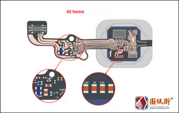 iPhone6s home键主要电压及阻值