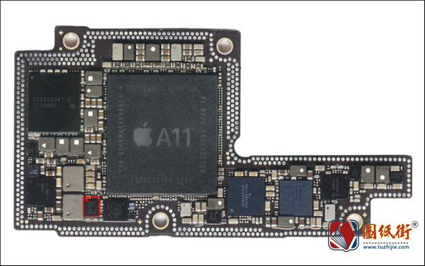 iPhoneX U6200快充充电管对地阻值图