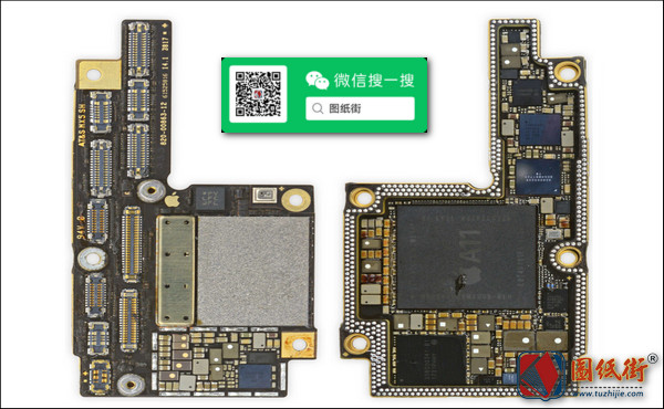 iPhoneX高通版 820-00863-12主板高清图片