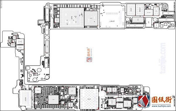 iPhone7 820-00189 Intel版主板元件位号图