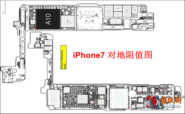 iPhone7 D10 820-00188-08对地阻值图