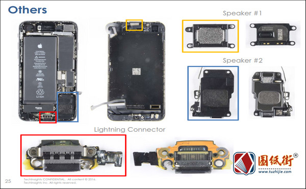 苹果iPhone7拆卸及元件厂商