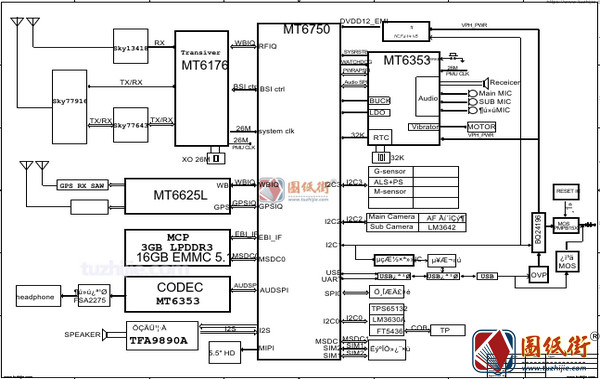 OPPO A59M手机电路原理图纸