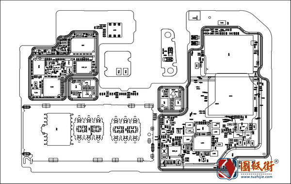 红米note9(5g)手机图纸-位号图