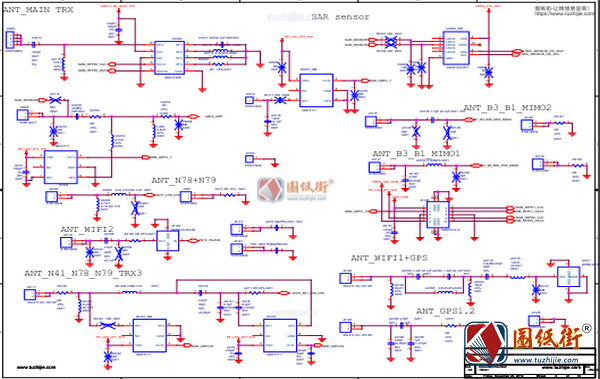 小米10pro手机维修图纸-电路原理图+位号图