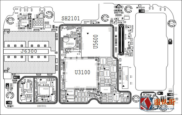 小米9pro_Mi 9pro手机维修图纸-主板元件位号图