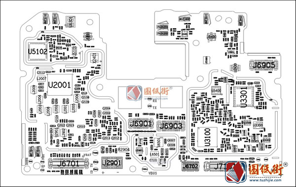 小米手机维修图纸-红米10Xpro电路原理图+位号图