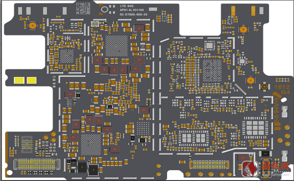 红米note5 LLDM650 D3-4主板元件位号图
