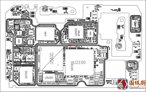 小米手机维修图纸红米Redmi K40 Pro (haydn)电路原理图+位号图