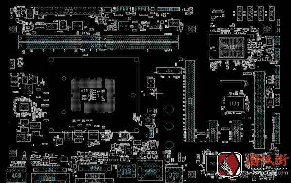 ASROCK H110D4-M1 ODM 1.01华擎主板点位图