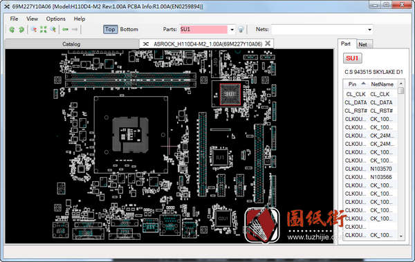 ASROCK H110D4-M2 1.00A华擎主板点位图