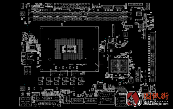 ASROCK H110M-DVS R3 REV3.00华擎主板点位图