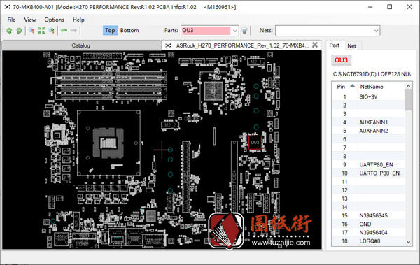 ASROCK H270 PERFORMANCE REV 1.02 华擎主板点位图