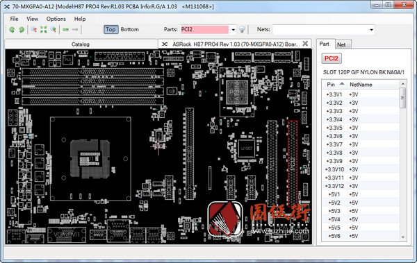 ASRock H87 PRO4 Rev 1.03华擎主板点位图