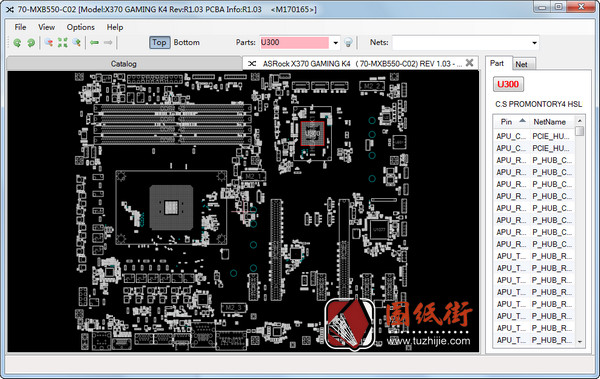 ASROCK X370 GAMING K4 REV 1.03华擎主板点位图