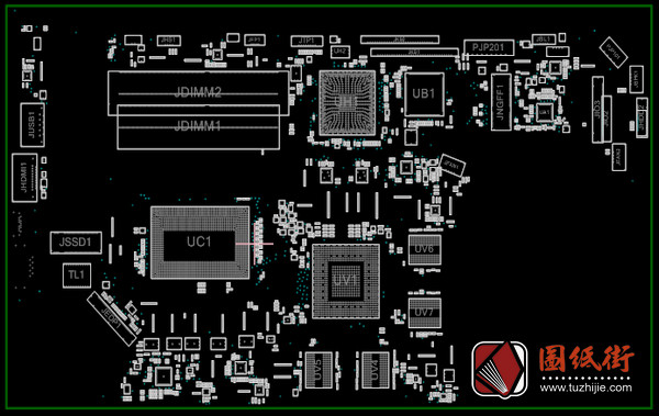 Acer Nitro AN515-52 LA-F951P Rev 1A笔记本点位图