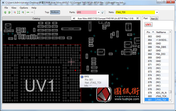 Acer AN517-52 FH51M LA-J871P Rev 1.0宏基笔记本点位图