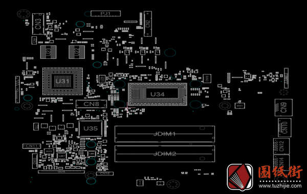 Quanta Z8V DA0Z8VMB8E0点位图CAD