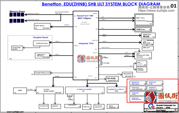 Acer C740 Quanta ZHNB DAZHNMB1AD0 REV A宏基笔记本图纸