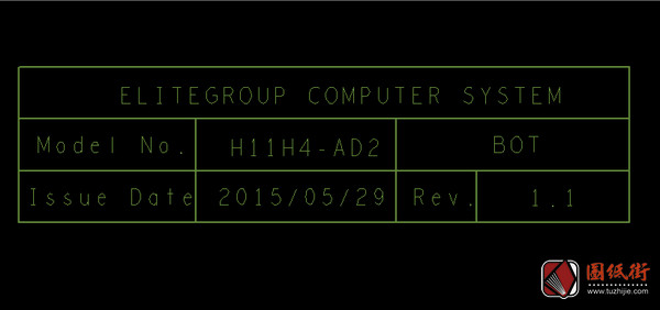ECS H11H4-AD2 ACER ASPIRE XC-710 REV 1.1主板点位图