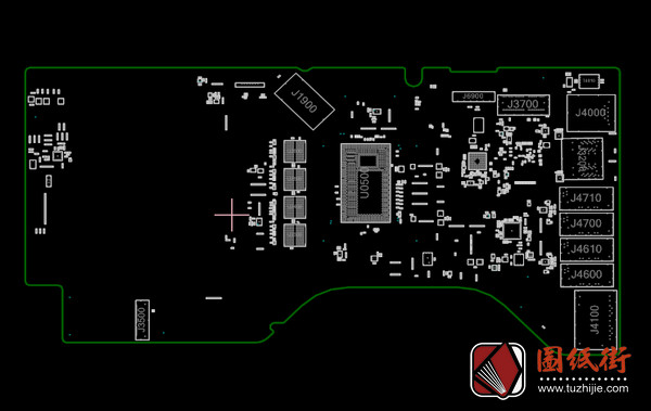 A1418 820-00034 苹果主板点位图