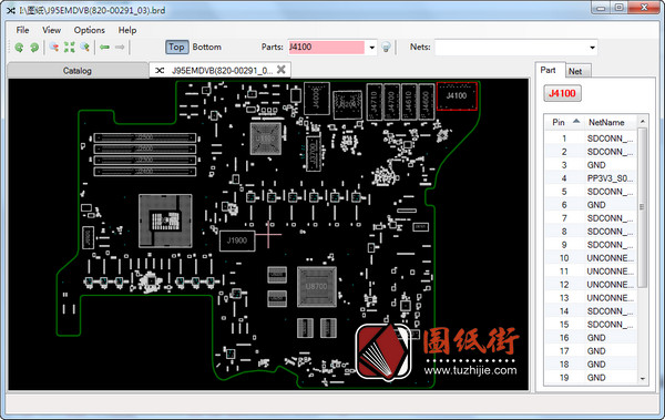 Apple iMac一体机A1419 820-00291 J95 MLB SKL苹果主板点位图