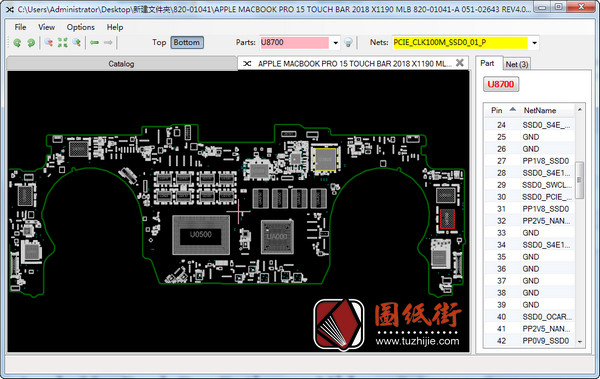 Apple A1990 820-01041 051-02643 X1190苹果笔记本点位图