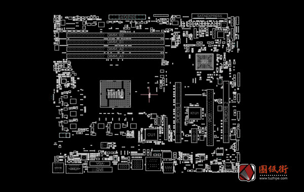 Asus B150M-C D3 Rev1.03华硕主板点位图