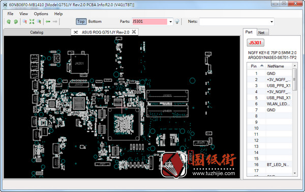 ASUS G751JY Rev 2.0华硕笔记本点位图