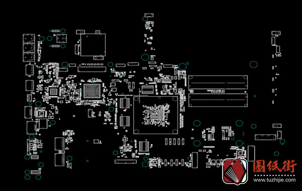 Asus G751JL Rev 2.0华硕笔记本主板点位图