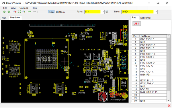 GTX 750 Ti C2010MP REV 3.00 BoardView点位图.fz