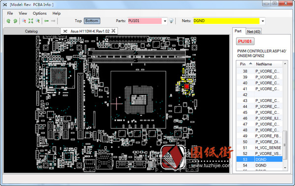 Asus H110M-K Rev1.02华硕主板点位图