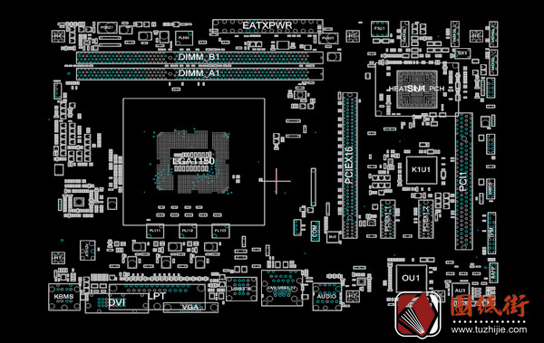 Asus H81M-C R2.0华硕主板点位图