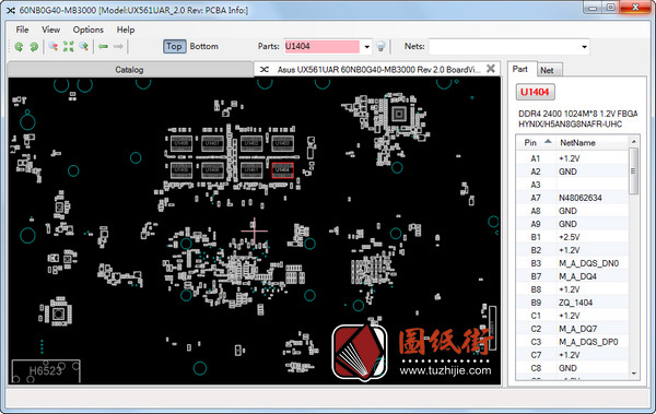 Asus UX561UAR 60NB0G40-MB3000 Rev 2.0华硕笔记本点位图