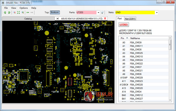 ASUS X541UV (60NB0CG0-MB4101)华硕笔记本点位图