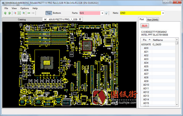 Asus P8Z77-V PRO REV:1.02B华硕点位图