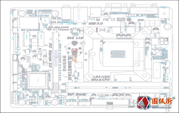 B85MG (IB85D-MHS) Rev 60.映泰主板PDF点位图