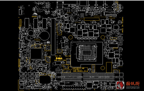 Dell OptiPlex 3010 MIH61R 10097-1 REV. A00戴尔电脑主板点位图BRD