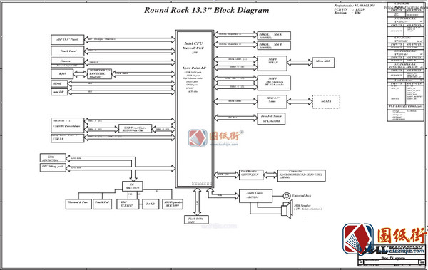 Dell Latitude E3340 DLR30 13229-1 Rev ssl（X00）戴尔笔记本图纸