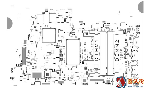 Dell 7570 Wistron 16841-1戴尔笔记本点位图BRD+CAD+PDF