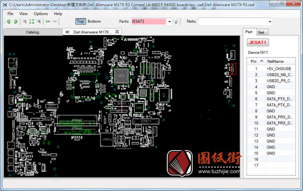 Dell Alienware M17X R3 LA-6601P PAR00外星人笔记本点位图