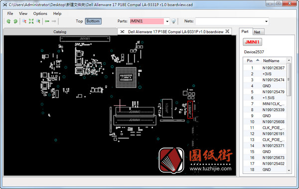 Dell Alienware 17 P18E LA-9331P r1.0戴尔笔记本点位图