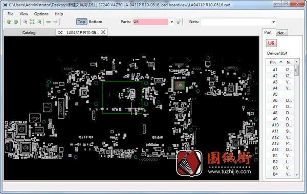 Dell E7240 VAZ50 LA-9431P REV1.0戴尔笔记本点位图