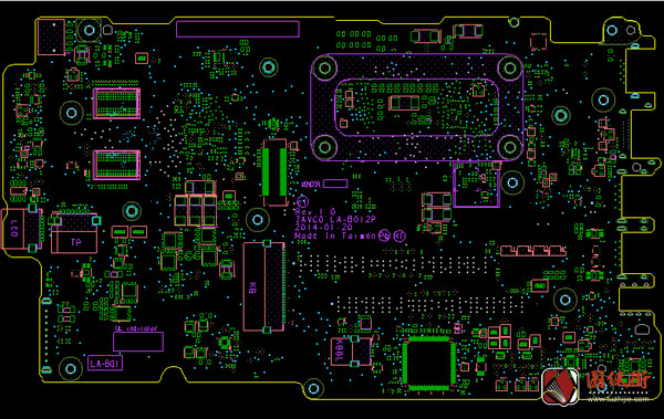 Dell 15 5000 5547 ZAVC0 LA-B012P Rev 1.0戴尔笔记本点位图