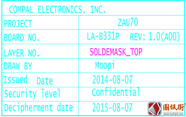 Dell 7350 LA-B331P ZAU70 rev 1.0戴尔笔记本点位图PDF